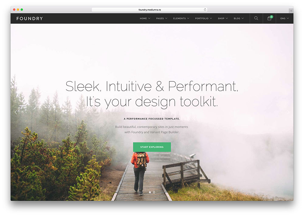 Foundry-html5-css3-modello-aziendale a schermo intero