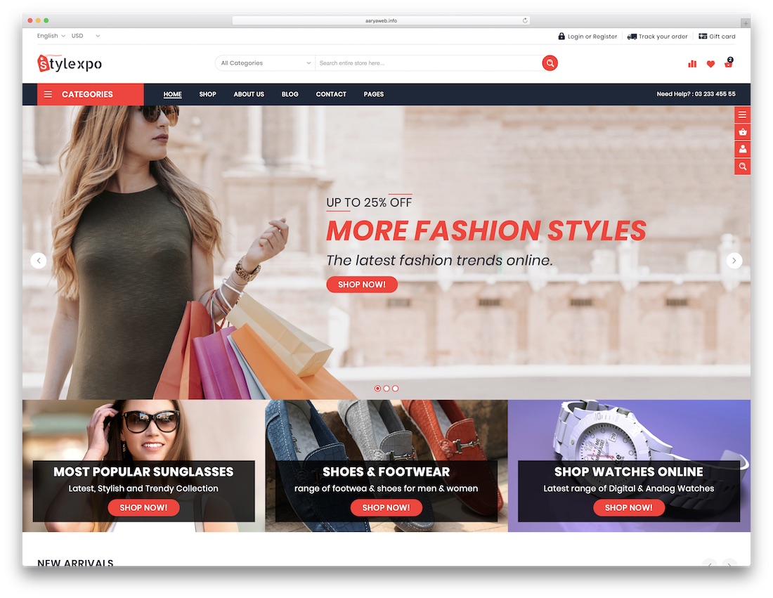 stylexpo çok amaçlı web sitesi şablonu