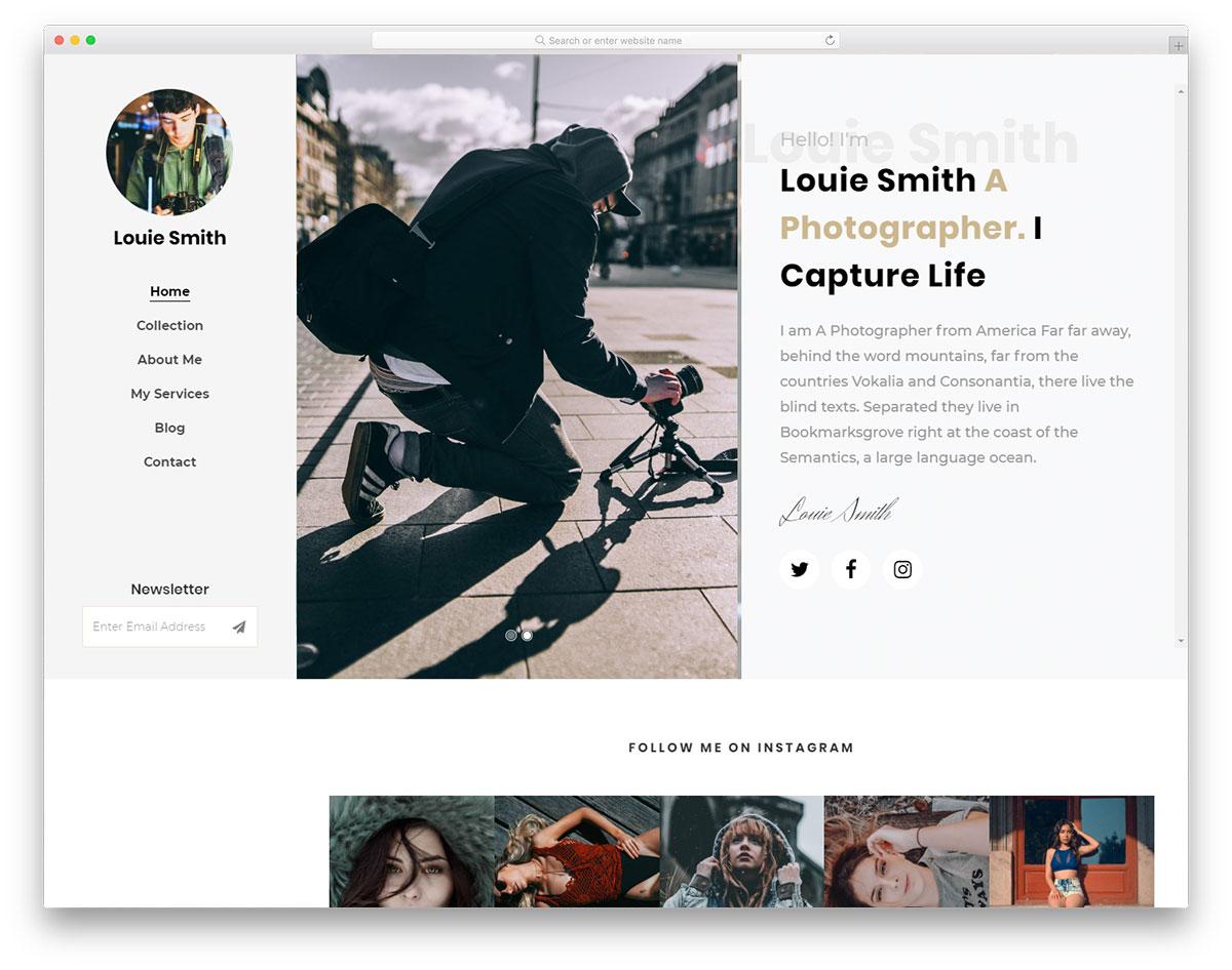 template gratis louie