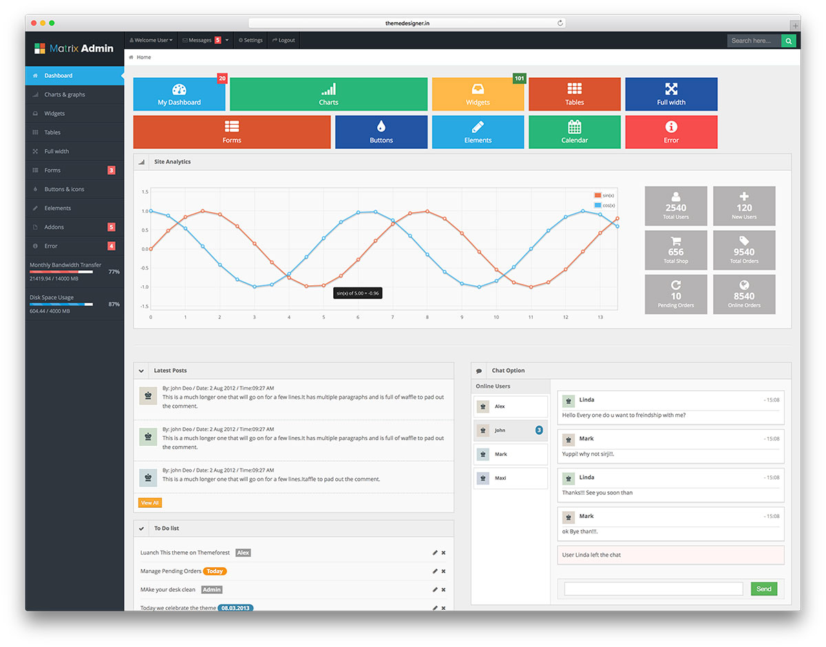 matriz-admin-free-bootstrap-admin-dashboard-template