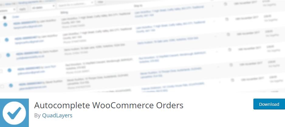 自動完成 Woocommerce 訂單