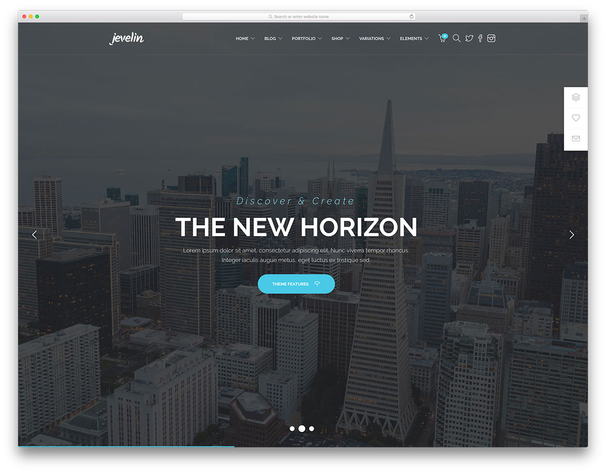 Jevelin-fullscreen-business-landing-page