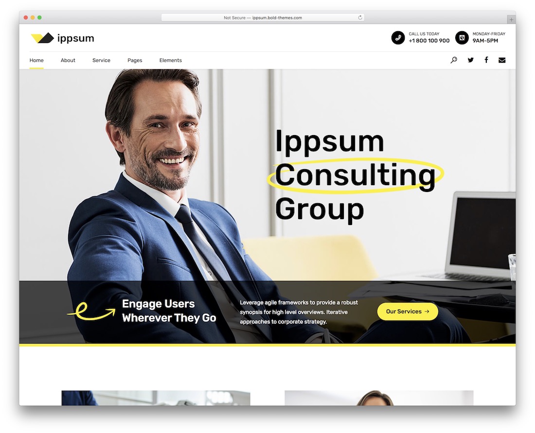 thème wordpress de consultation ippsum