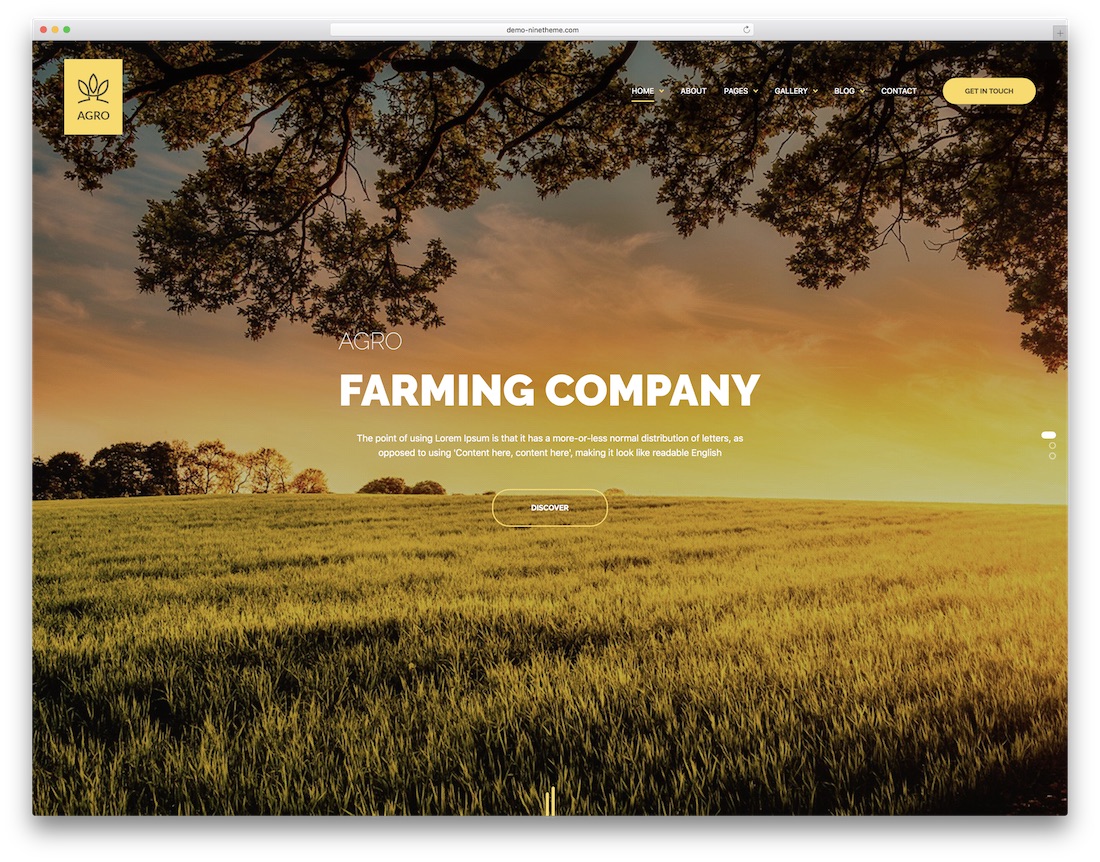 Agrolandwirtschaft WordPress-Theme