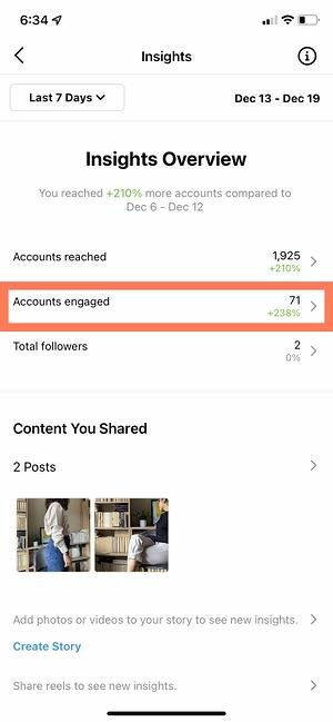 So verwenden Sie Instagram Insights: Accounts engagiert