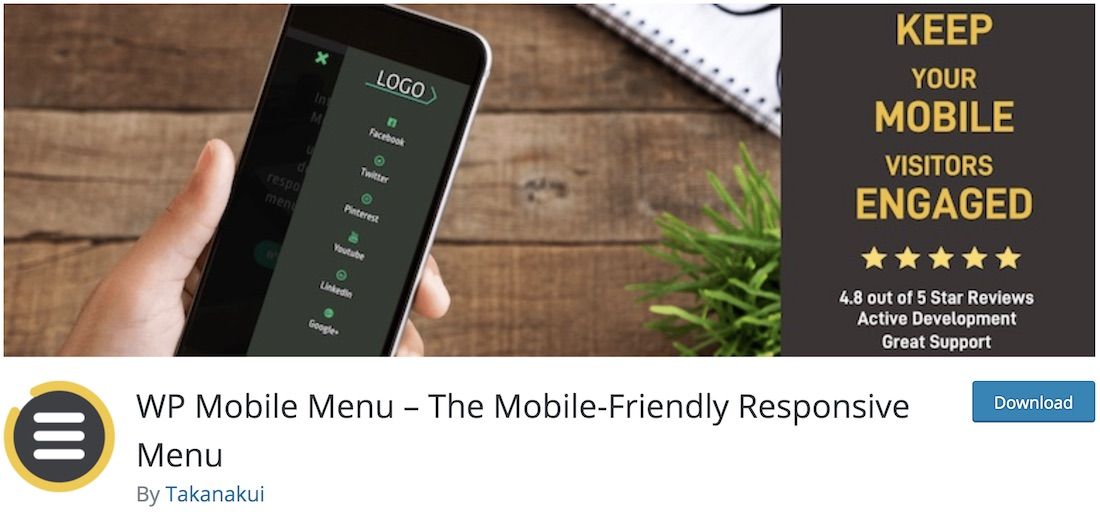 complemento de wordpress de menú móvil