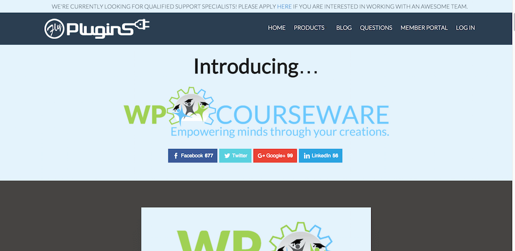 WP Courseware Sistema de gestión de aprendizaje de WordPress