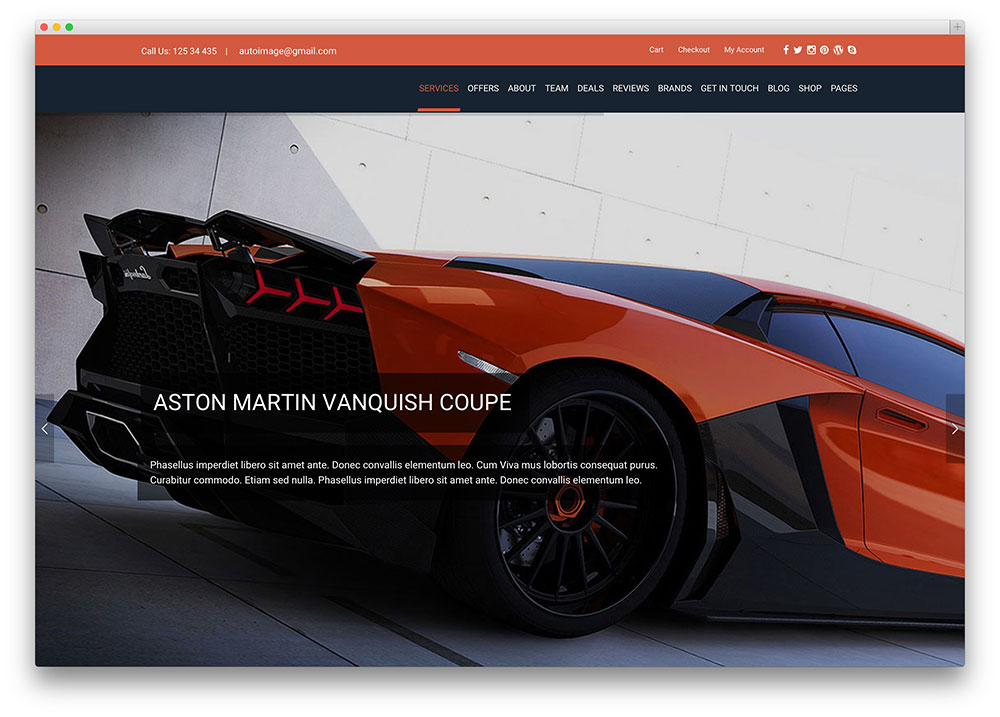 Auto Image Bootstrap motyw wordpress