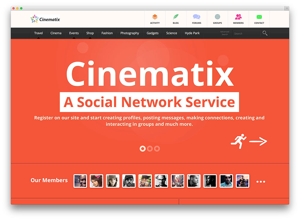 Motyw WordPress Cinematix