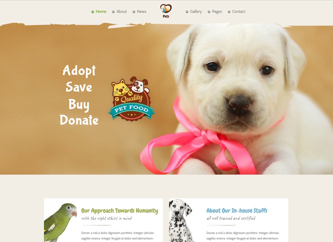 Pet World - Pet Sitter e Pet Shop, Tema WordPress Animal Care