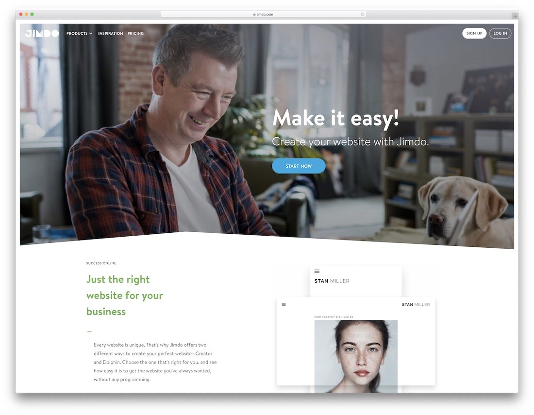 jimdo最高のビジネスウェブサイトビルダー