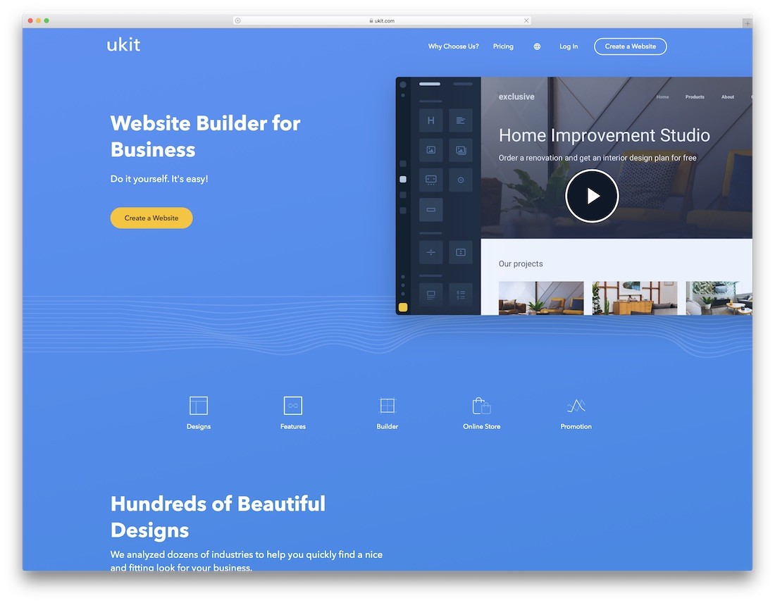 ukit最高のビジネスウェブサイトビルダー