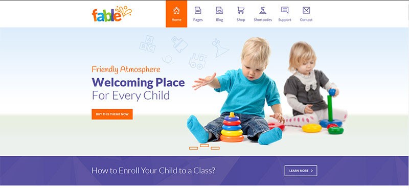Fable - Çocuk Anaokulu WordPress Teması