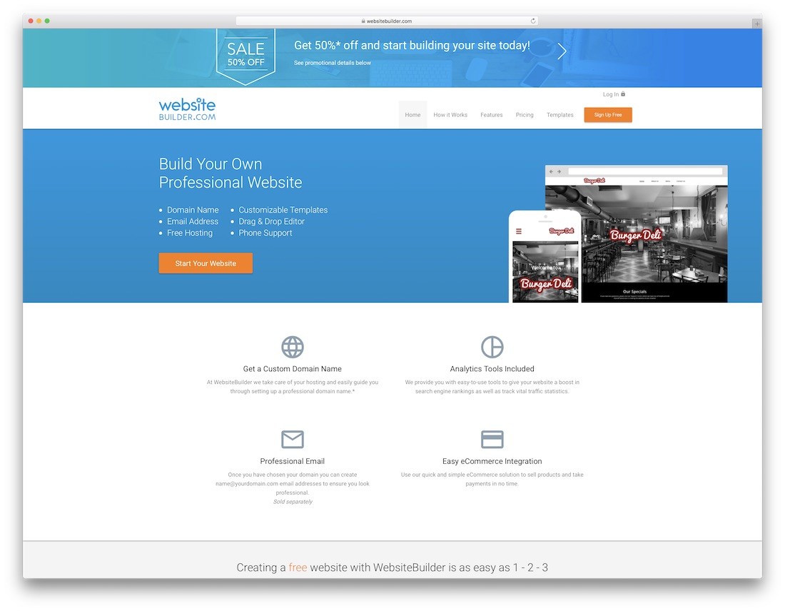 costruttore di siti web online store builder