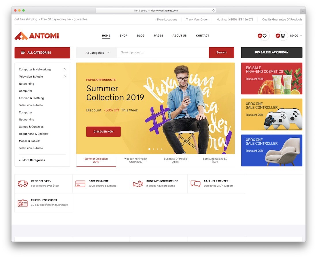 antomi wordpress teması