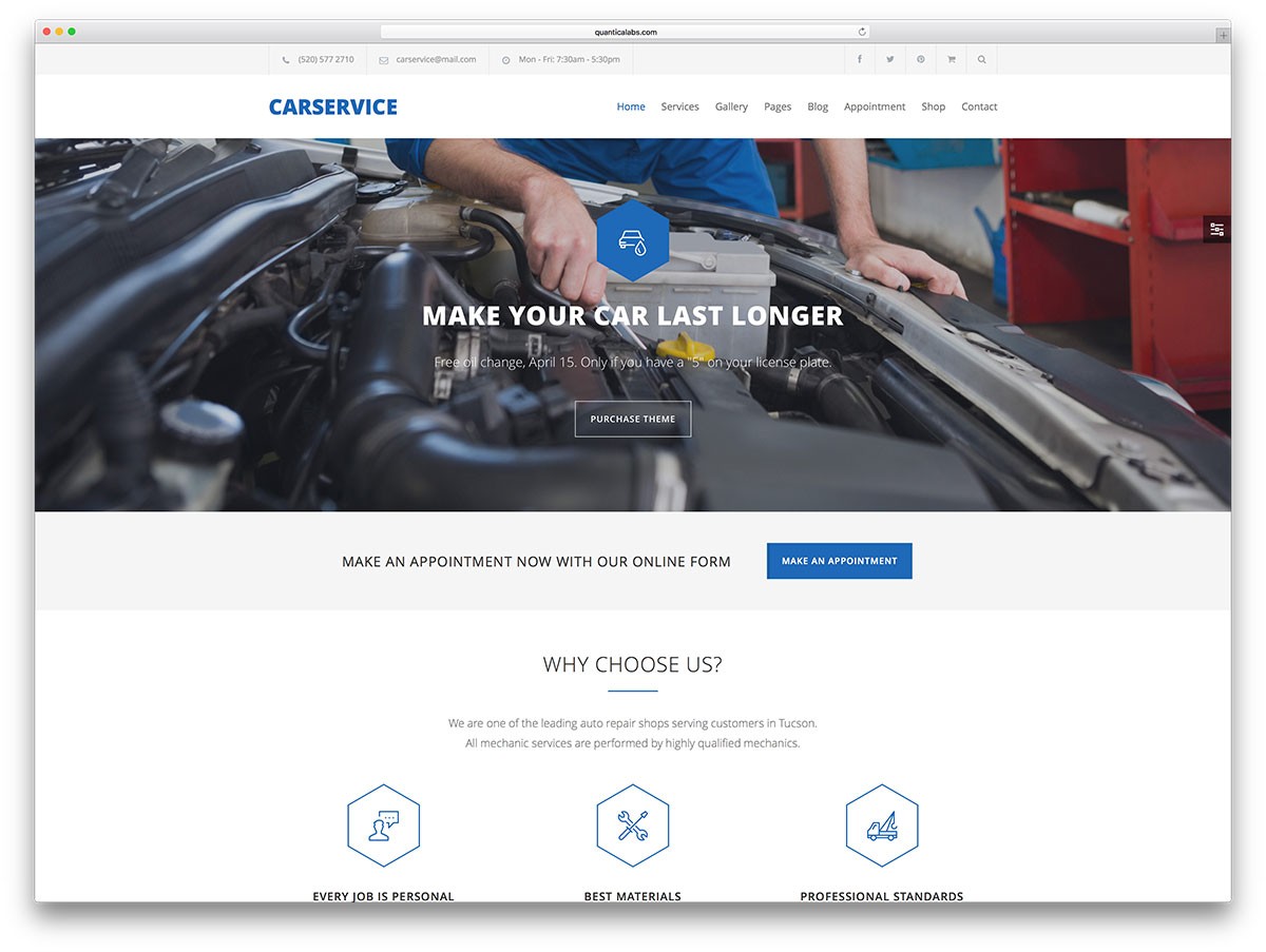 carservice-simple-wordpress-site-template