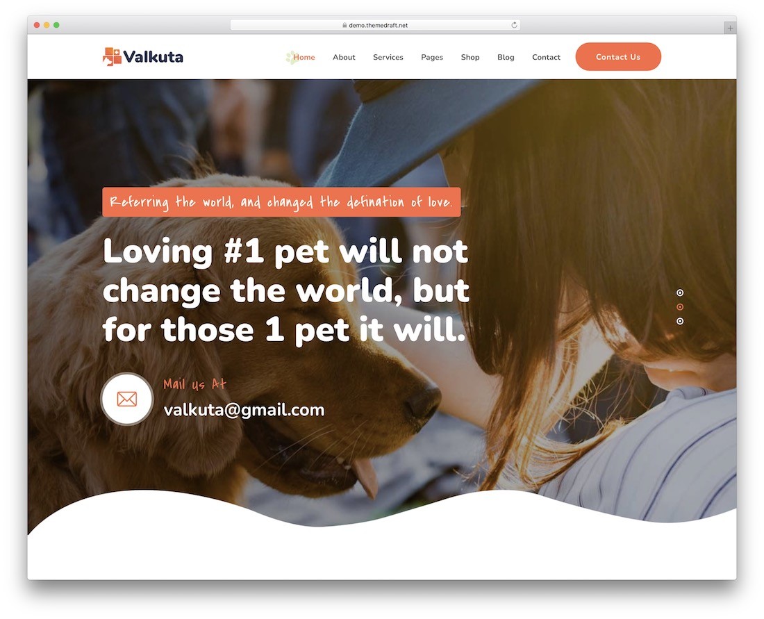 thème wordpress animaux valkuta