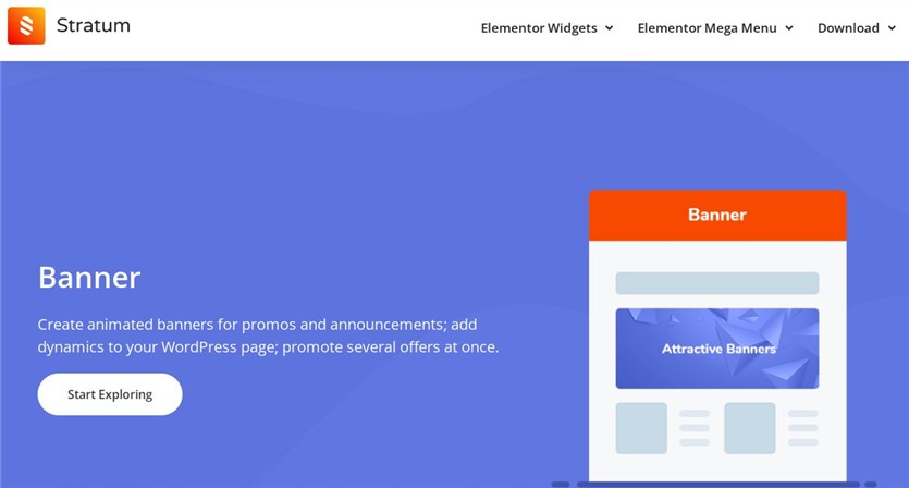 Widget blog Stratum Elementor untuk WordPress