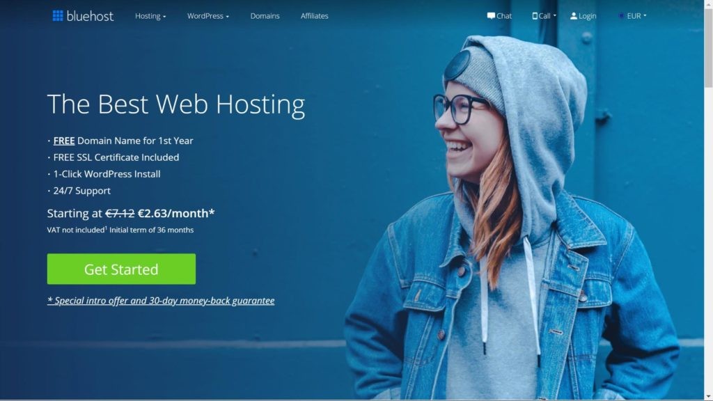 Bluehost adalah pilihan yang bagus untuk meng-host situs web direktori di WordPress