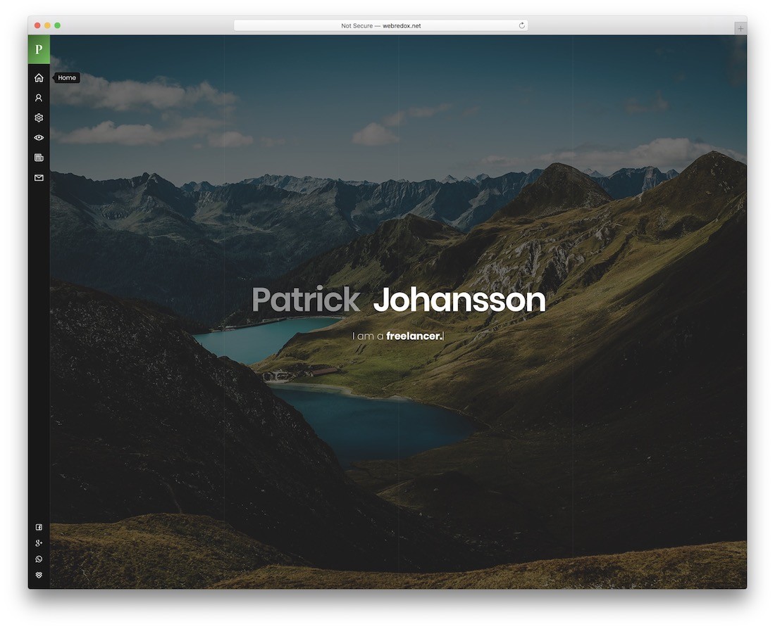 tema wordpress vcard patrick