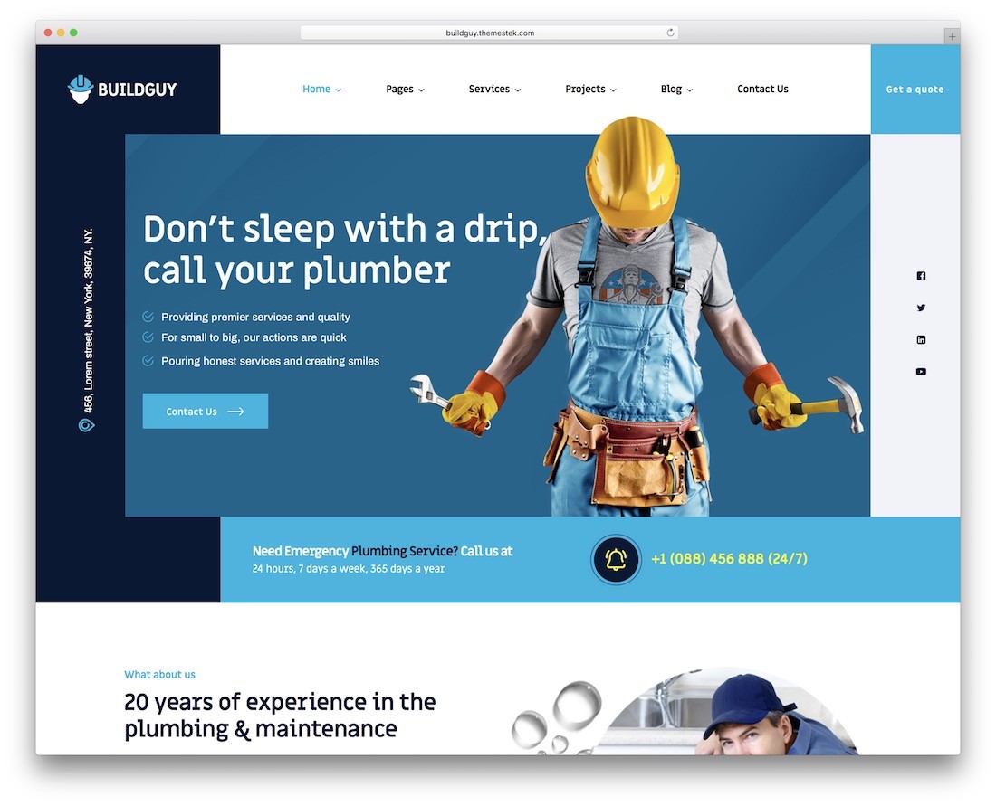 Motyw wordpress buildguy hydraulik