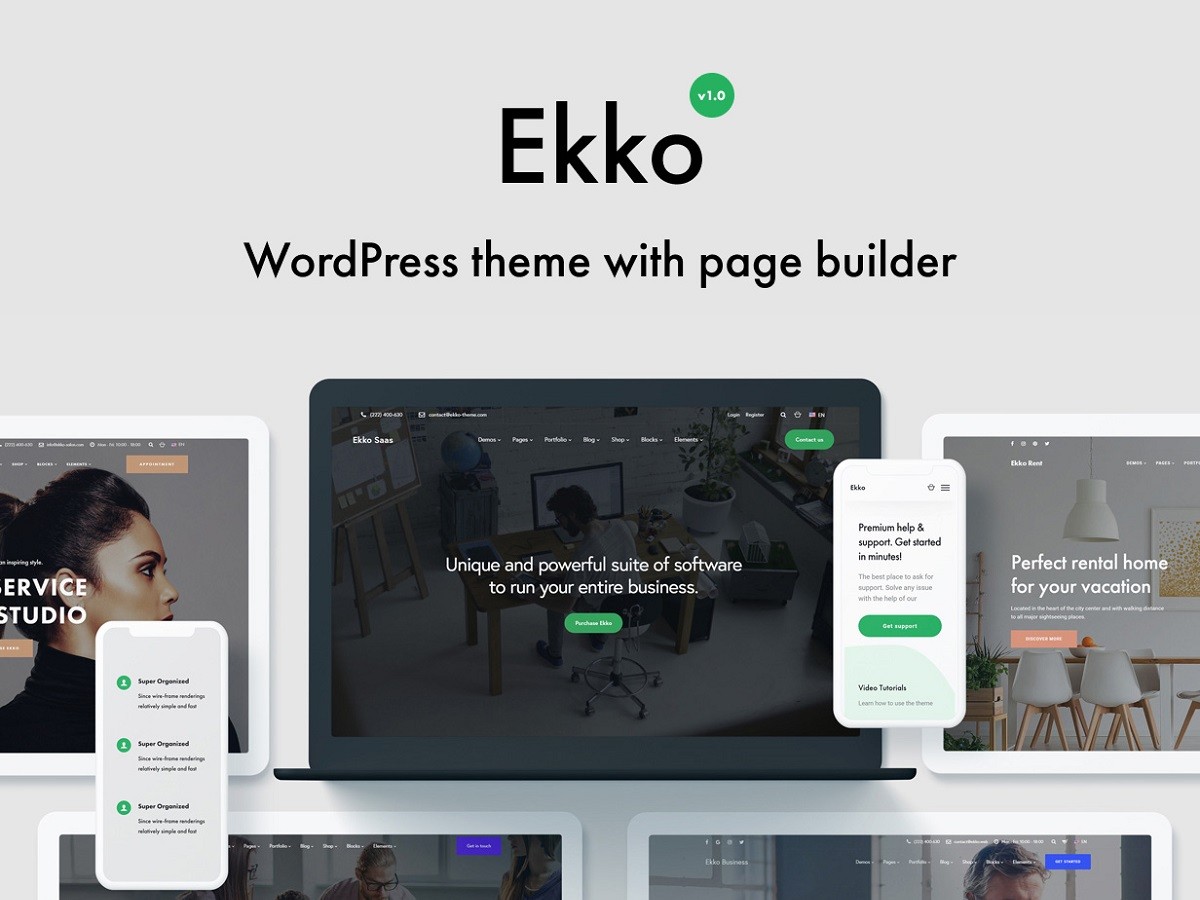 ekko tema wordpress popular