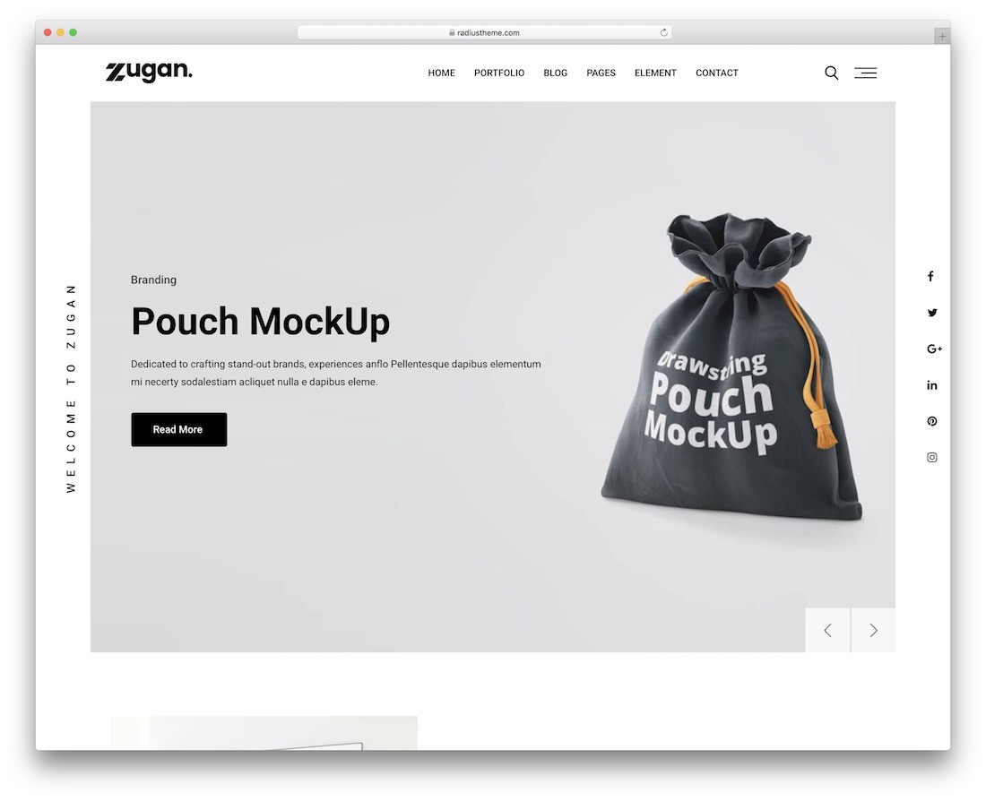 zugan prosty motyw wordpress