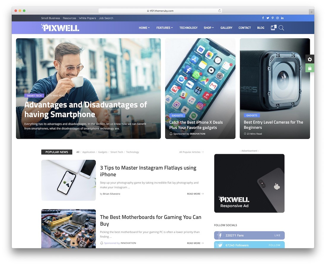 tema de wordpress de noticias de pixwell