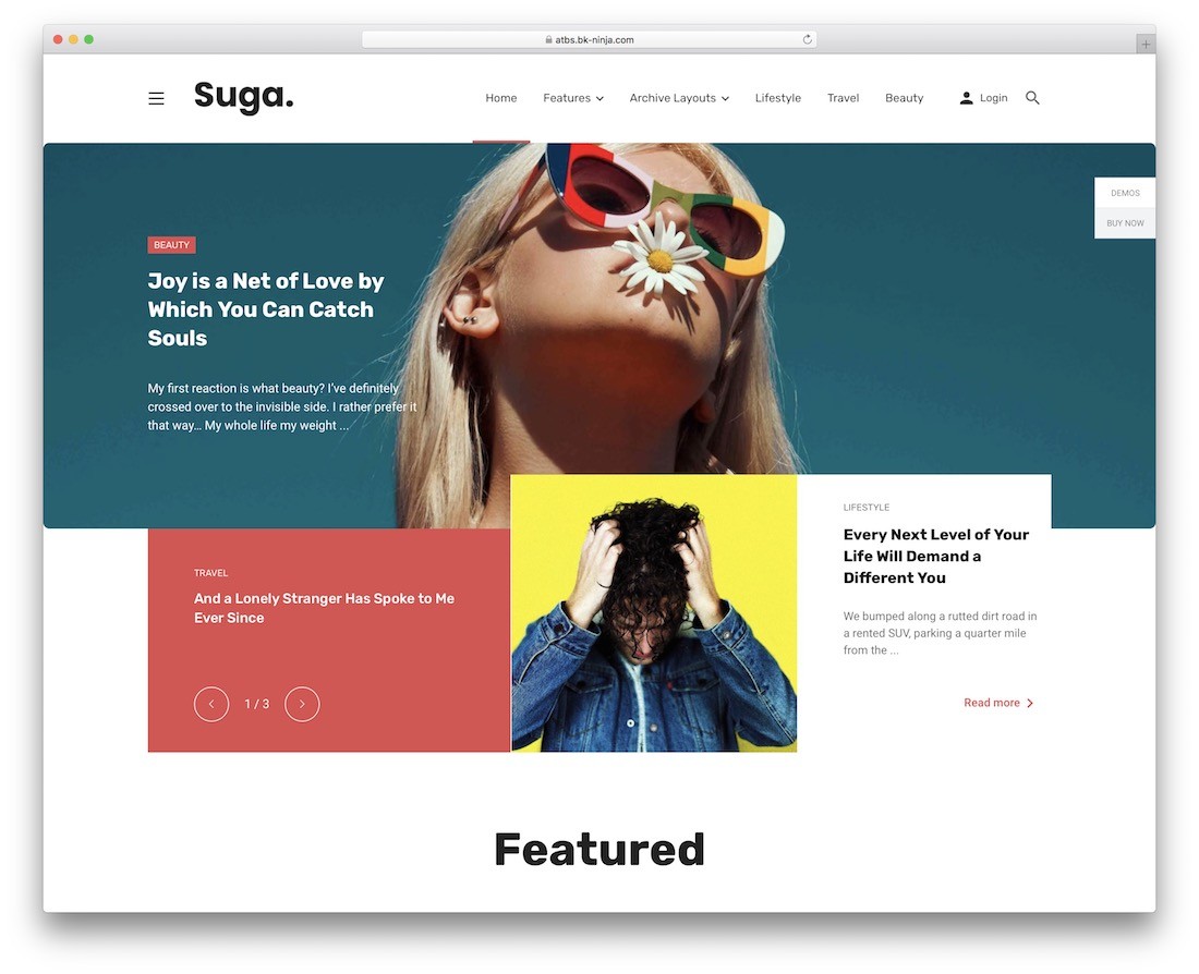 motyw wordpress magazynu suga