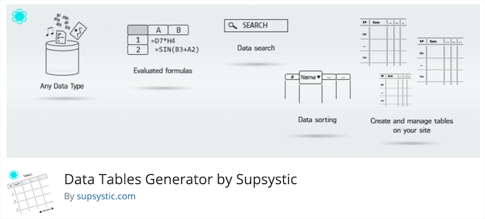 Data Tables Generator