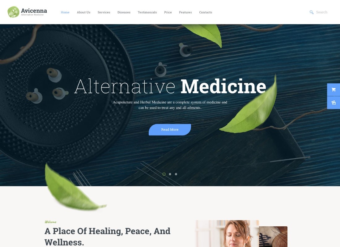 Awicenna | Motyw WordPress Medycyna alternatywna