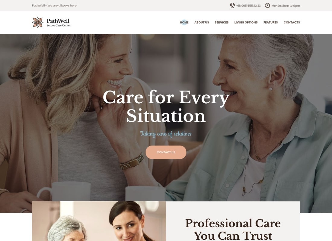 ŚcieżkaDobrze | Motyw WordPress dla Senior Care Hospital