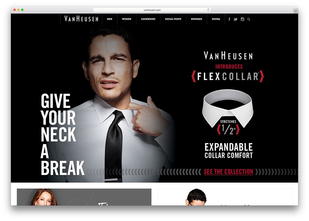 site de moda vanheusen