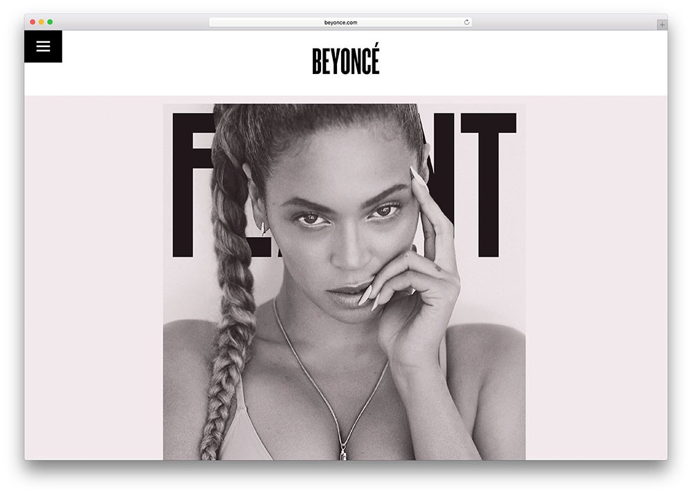 site wordpress da beyoncé