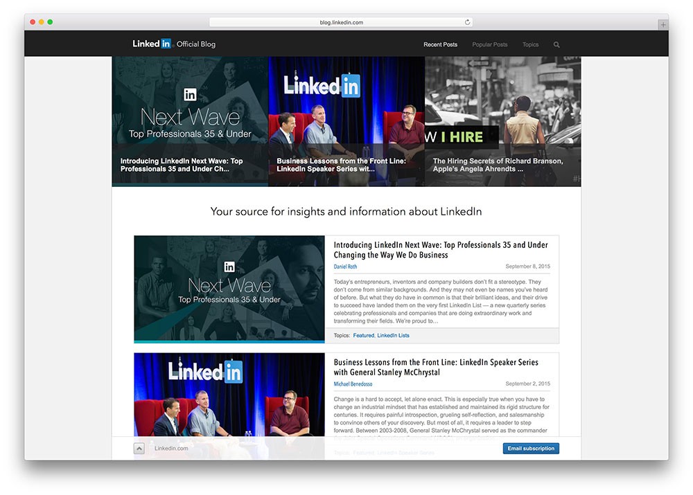 linkedin-corporate-wordpress-blog