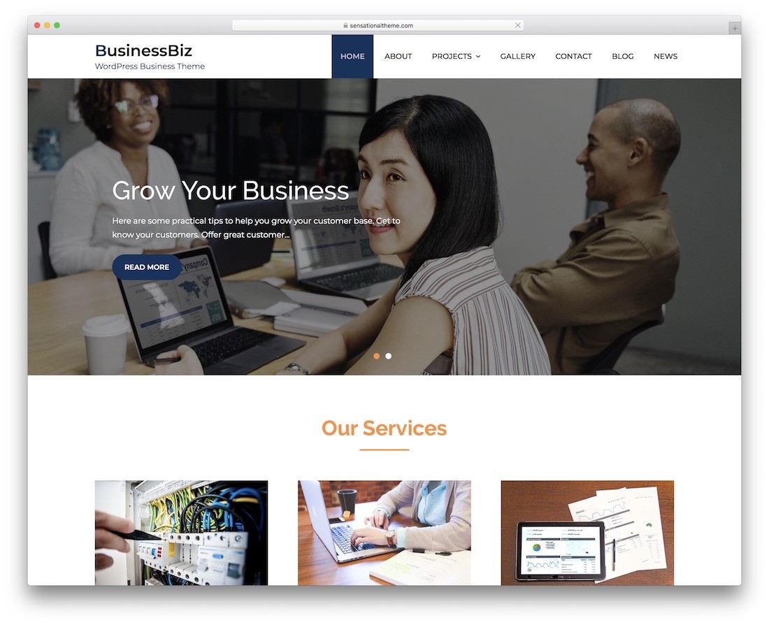 tema wordpress gratis businessbiz