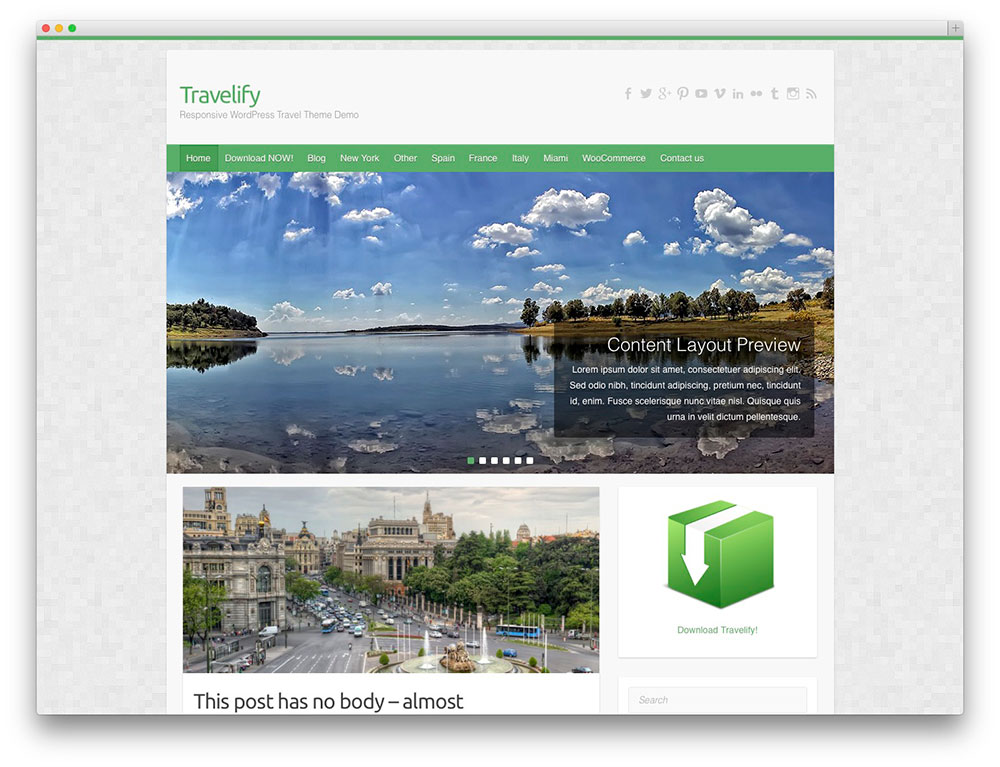 travelify - tema perjalanan perusahaan