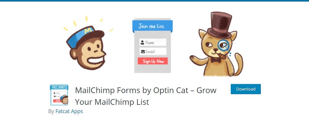 Formulários MailChimp por OptinCat