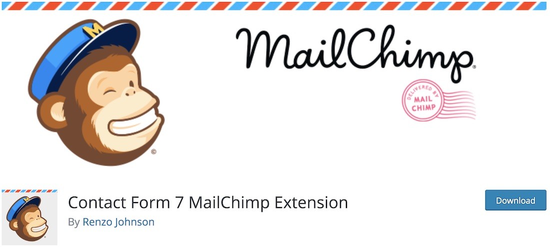 formulário de contato 7 extensão mailchimp