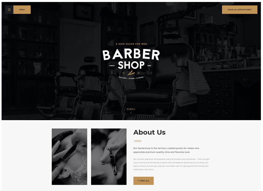 Salon | Barbershop & Tattoo Studio Motyw WordPress