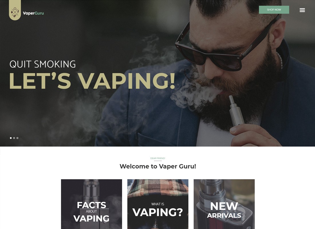 VaperGuru - Vapers Community & Vape Store WordPress Theme