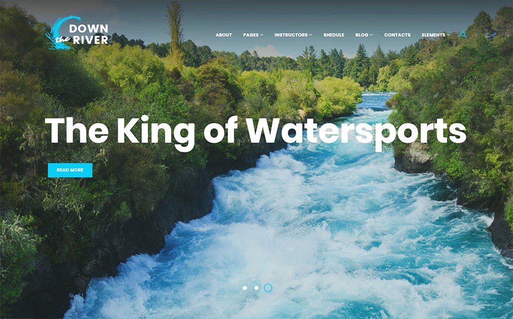 Tema WordPress Rafting e Remar