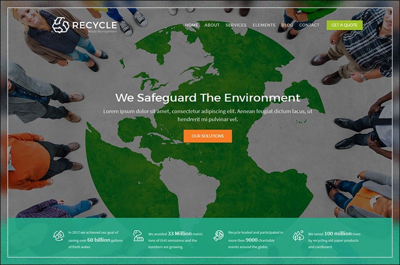 Reciclar - Tema WordPress Ambiental e Reciclagem