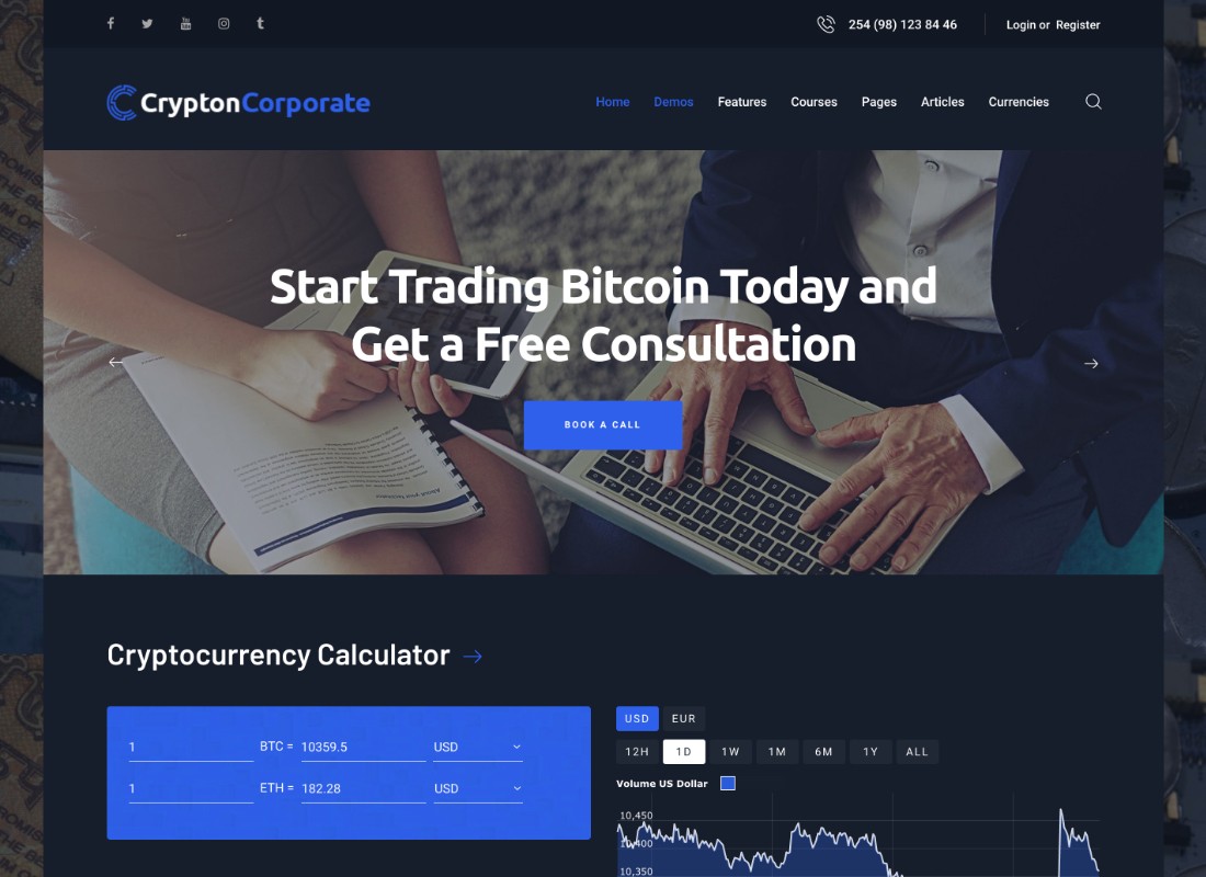 Kripton | Tema WordPress Cryptocurrency Multi-Tujuan