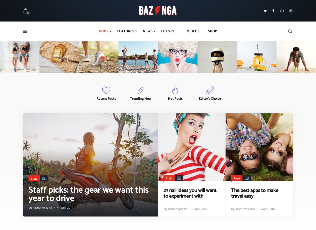 Bazinga | Tema WordPress Majalah & Blog Viral