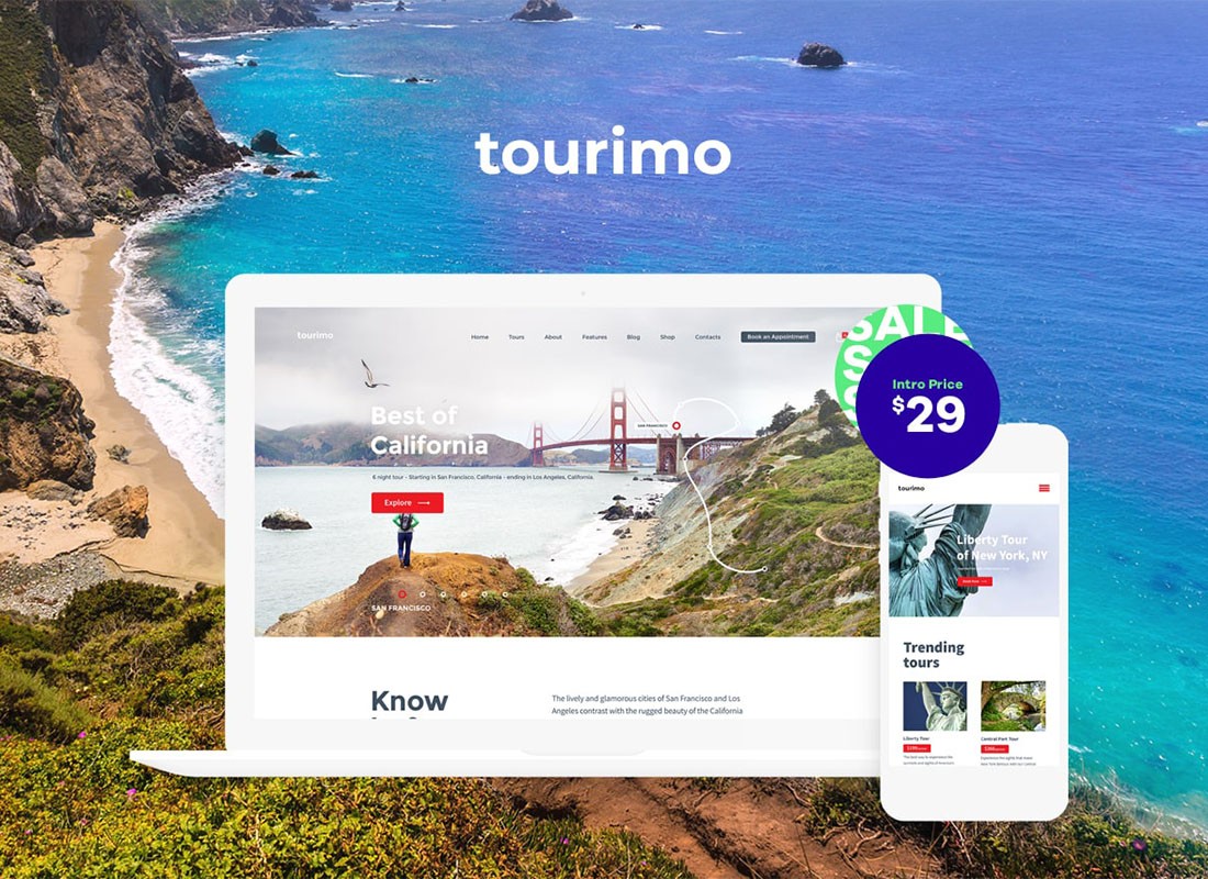 Tourimo - Tema WordPress para reservas de passeios