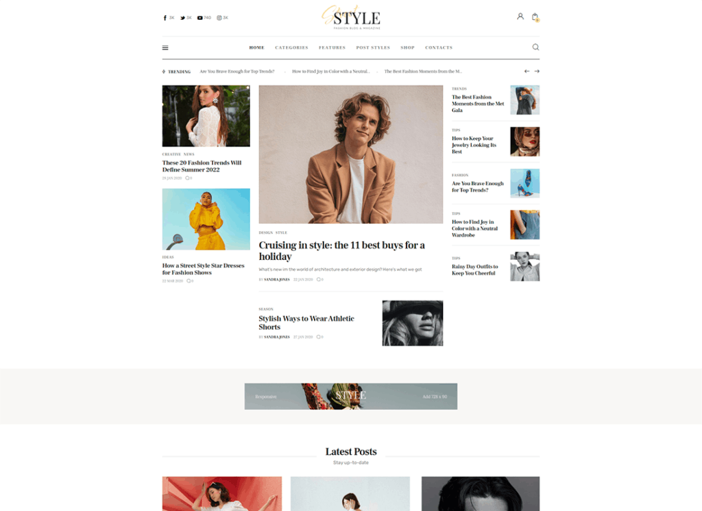 Gaya Jalanan - Tema WordPress Blog Pribadi Fashion & Gaya Hidup