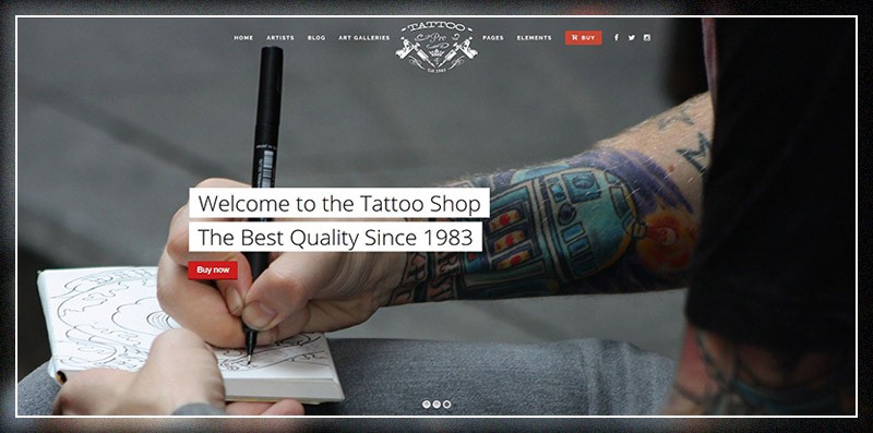 Tattoo Pro - motyw WordPress dla Twojego sklepu z tatuażami