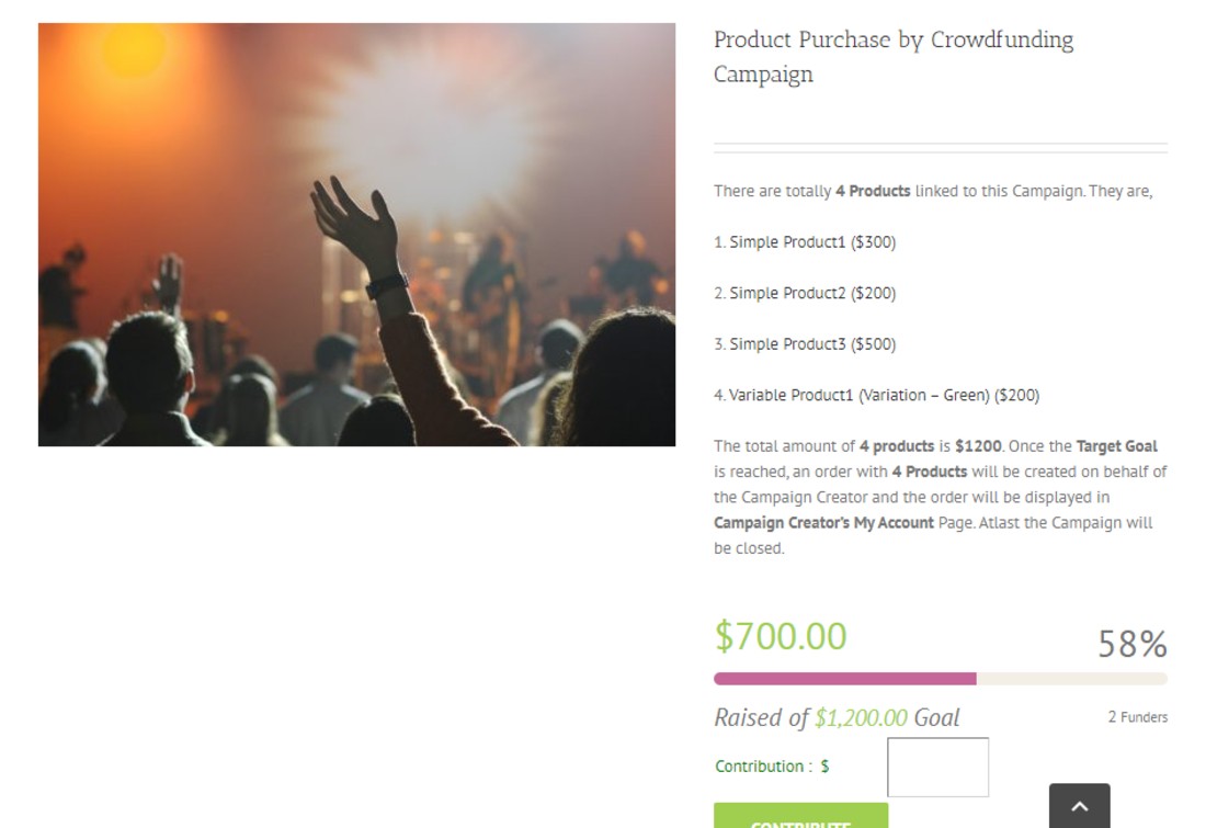 Plugin Crowdfunding WordPress Minimalis