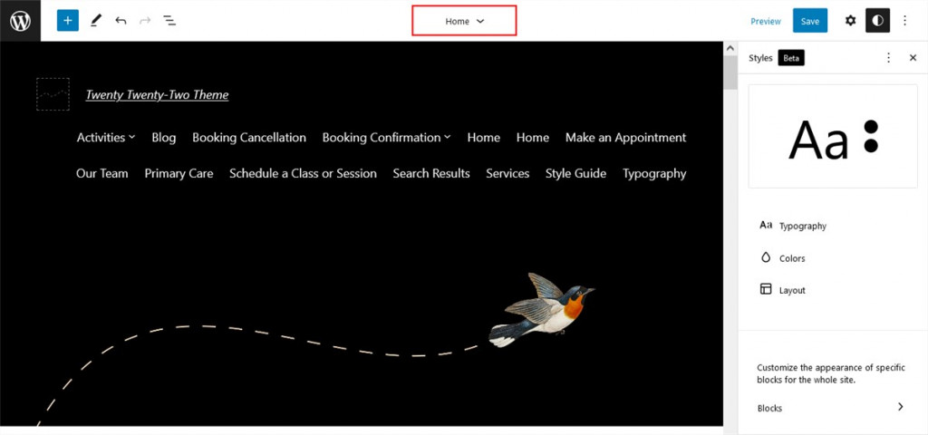 templat beranda 2022 tema wordpress